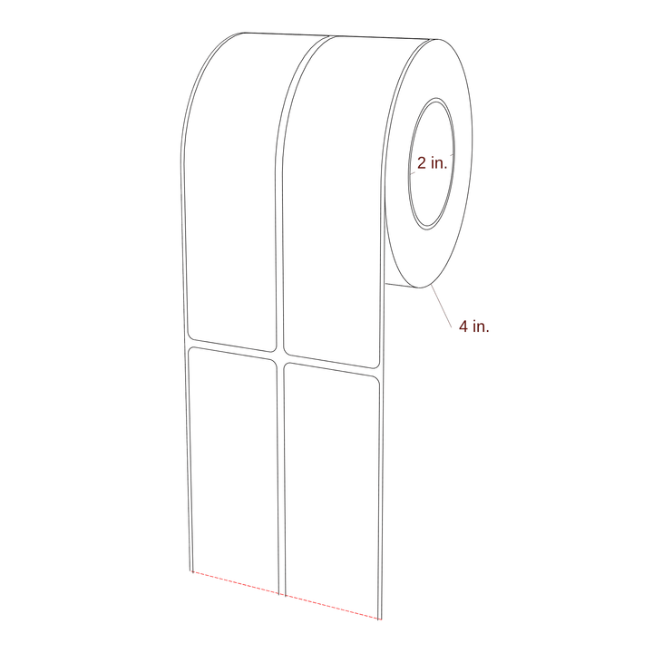 1.625" x 6" Inkjet Label Rolls | 2-Up | Fits Epson ColorWorks & Primera
