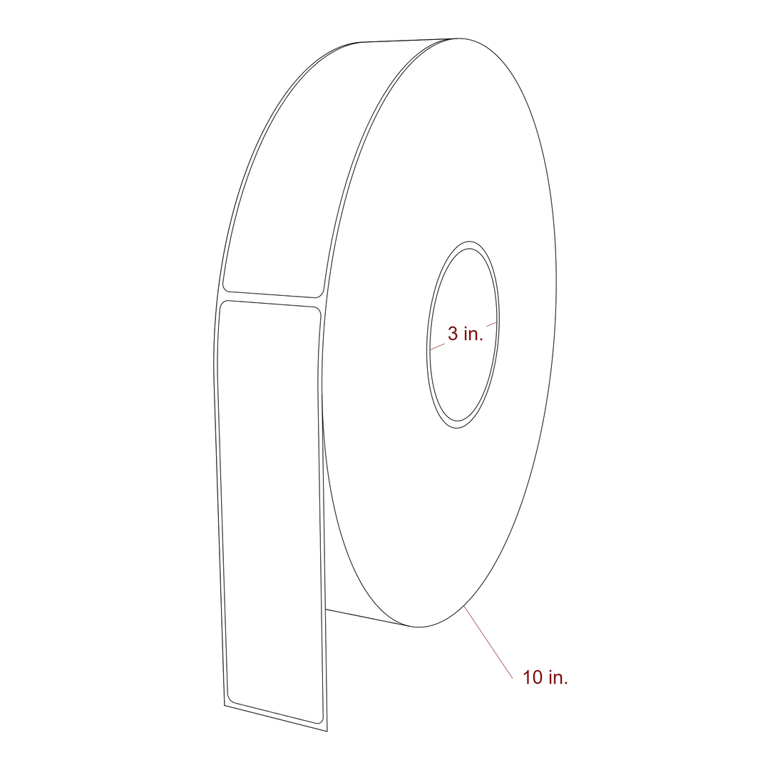 1.625" x 6" Inkjet Label Rolls | Fits Epson ColorWorks & Primera