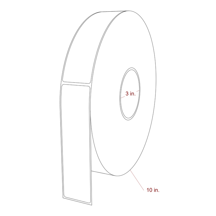 1.625" x 6" Inkjet Label Rolls | Fits Epson ColorWorks & Primera