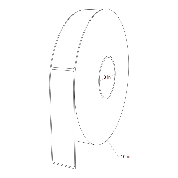1.625" x 6" Inkjet Label Rolls | Fits Epson ColorWorks & Primera