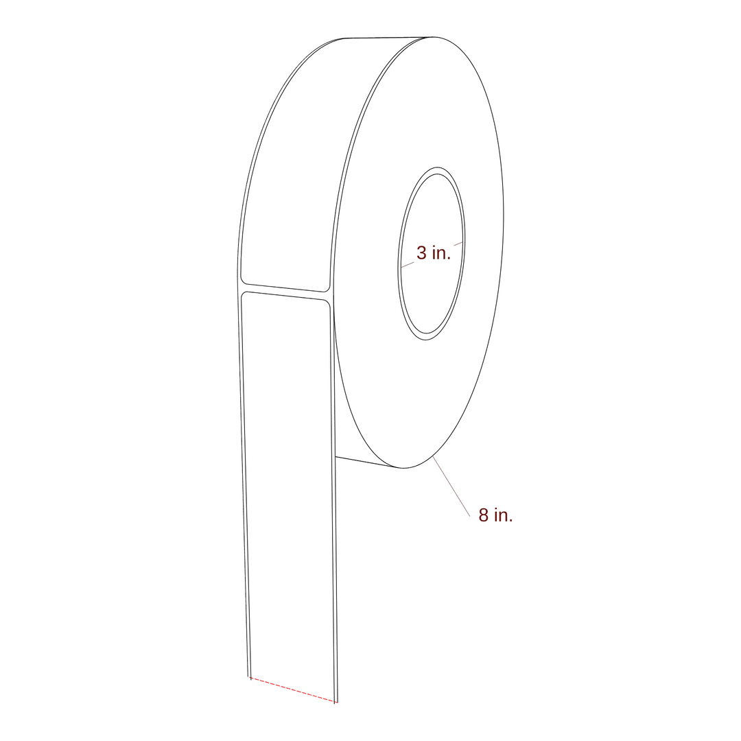 1.625" x 6" Inkjet Label Rolls | Fits Epson ColorWorks & Primera