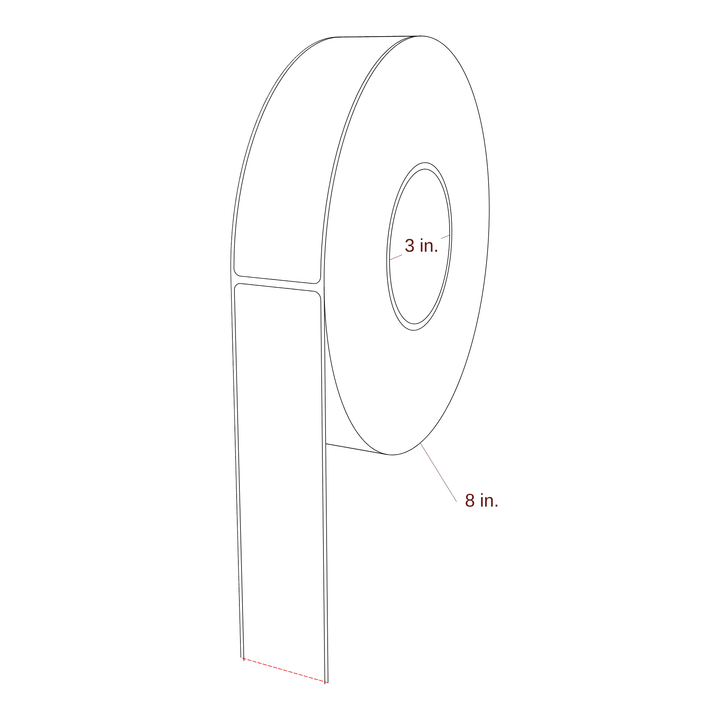 1.625" x 6" Inkjet Label Rolls | Fits Epson ColorWorks & Primera