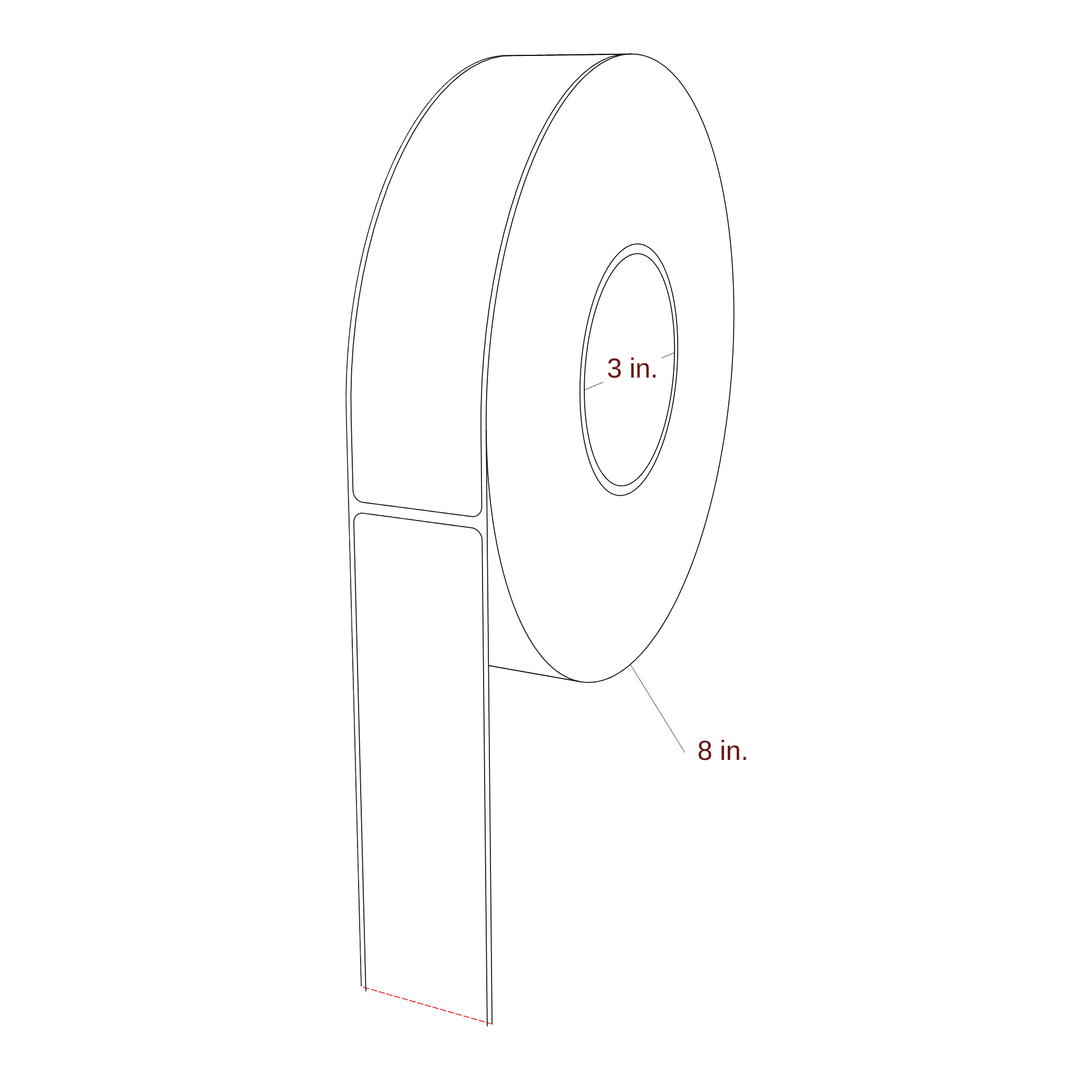 1.625" x 7" Inkjet Label Rolls | Fits Epson ColorWorks & Primera