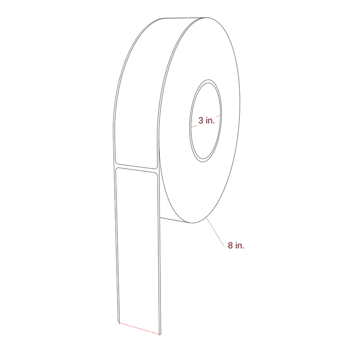 1.625" x 7" Inkjet Label Rolls | Fits Epson ColorWorks & Primera