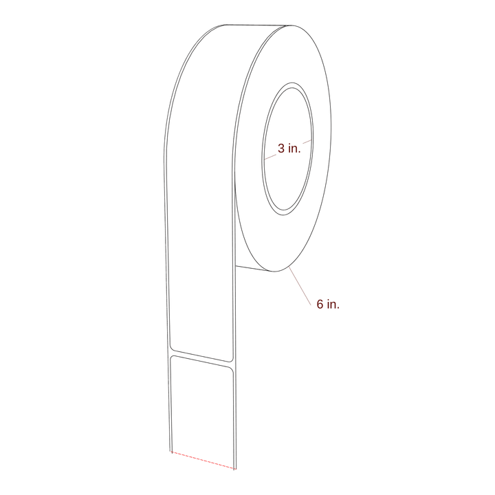 1.625" x 9" Inkjet Label Rolls | Fits Epson ColorWorks & Primera