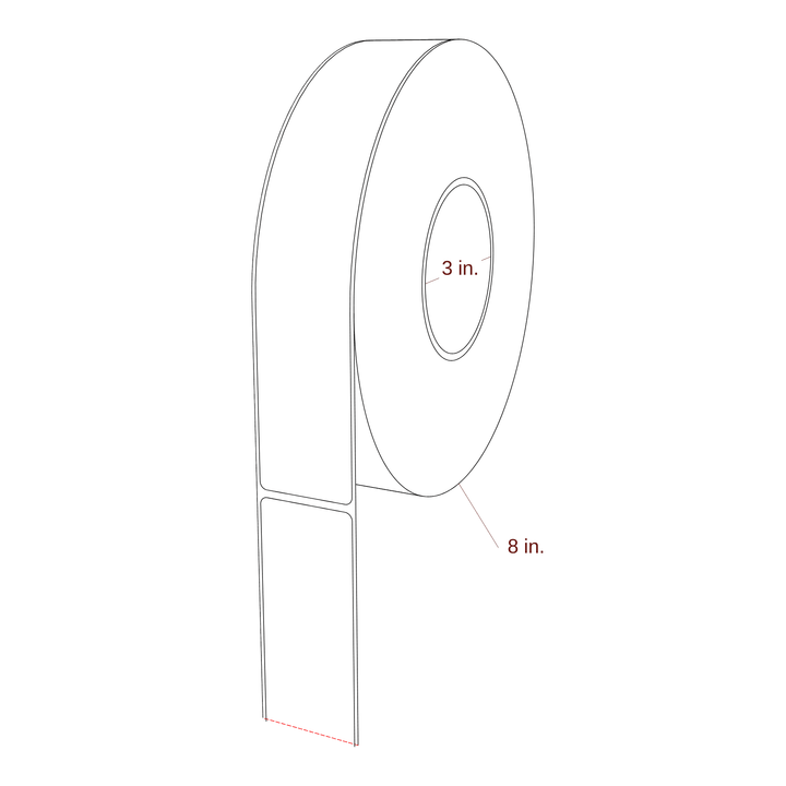 1.625" x 9" Inkjet Label Rolls | Fits Epson ColorWorks & Primera