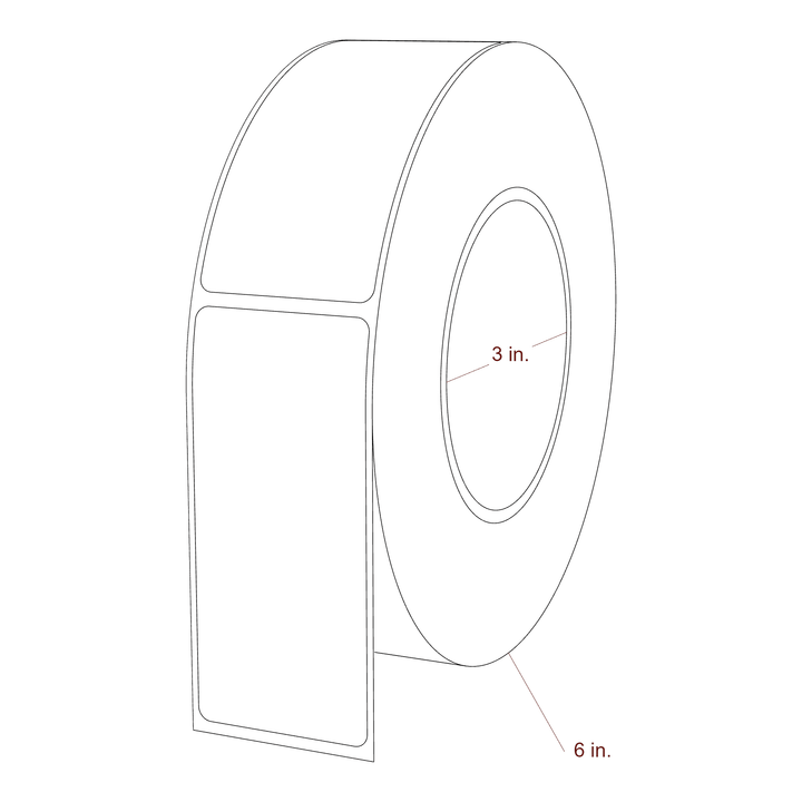 1.6875" x 3.75" Inkjet Label Rolls | Fits Epson ColorWorks & Primera