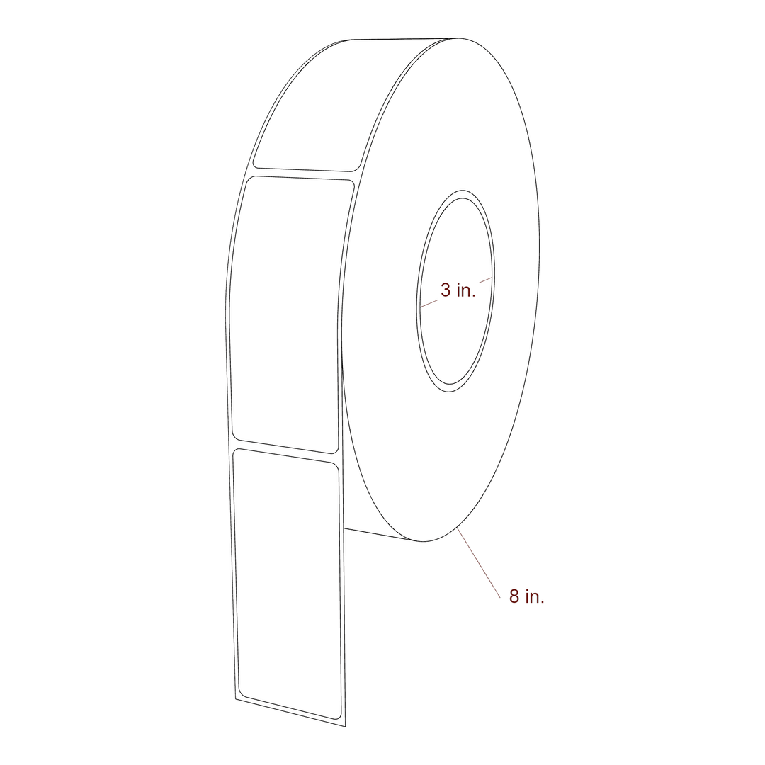 1.6875" x 3.75" Inkjet Label Rolls | Fits Epson ColorWorks & Primera