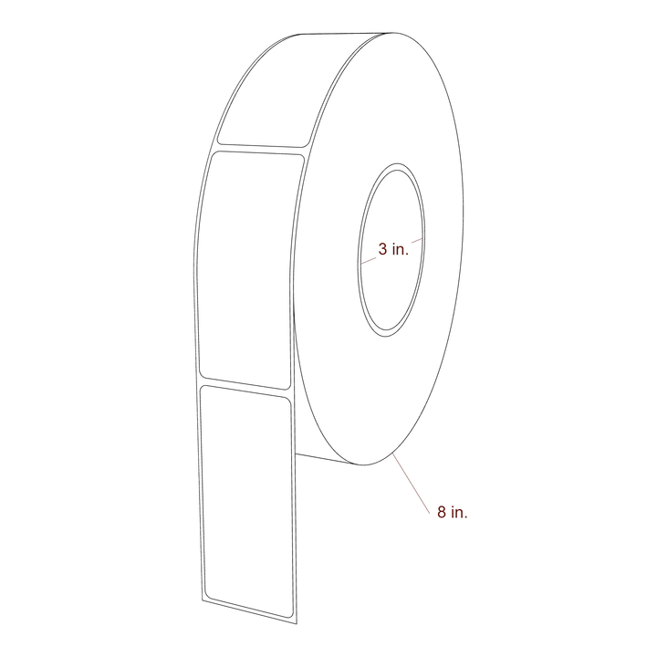 1.6875" x 3.75" Inkjet Label Rolls | Fits Epson ColorWorks & Primera