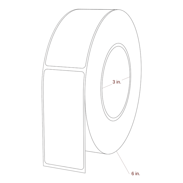 1.688" x 3.6875" Inkjet Label Rolls | Fits Epson ColorWorks & Primera