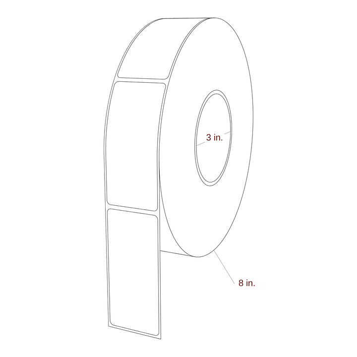1.688" x 3.6875" Inkjet Label Rolls | Fits Epson ColorWorks & Primera