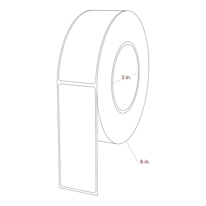 1.688" x 4.4375" Inkjet Label Rolls | Fits Epson ColorWorks & Primera