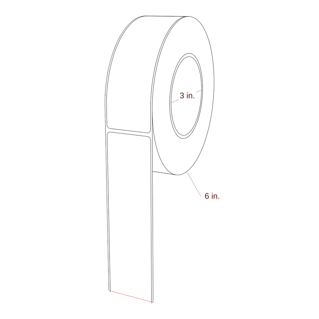 1.688" x 5.4375" Inkjet Label Rolls | Fits Epson ColorWorks & Primera