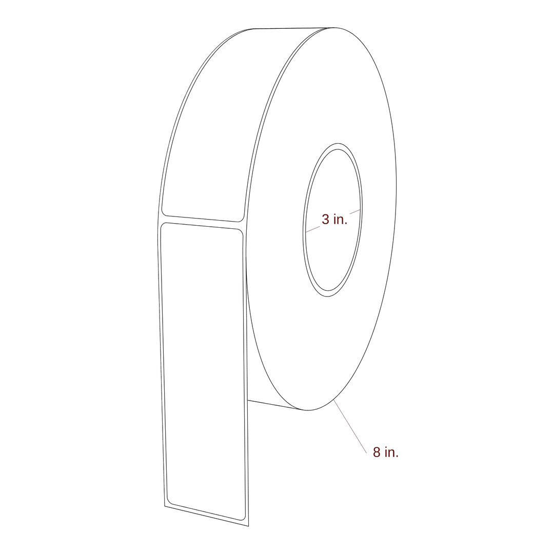 1.688" x 5.4375" Inkjet Label Rolls | Fits Epson ColorWorks & Primera