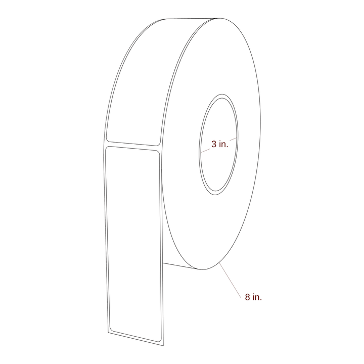 1.688" x 5.4375" Inkjet Label Rolls | Fits Epson ColorWorks & Primera
