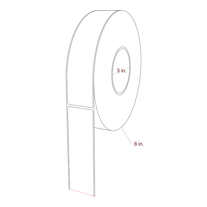 1.688" x 7.5" Inkjet Label Rolls | Fits Epson ColorWorks & Primera