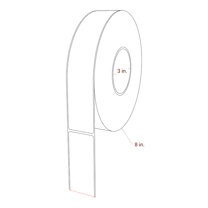 1.688" x 9" Inkjet Label Rolls | Fits Epson ColorWorks & Primera