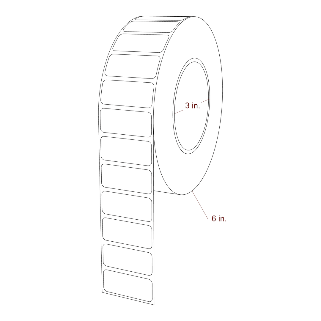 1.75" x 0.75" Inkjet Label Rolls | Fits Epson ColorWorks & Primera