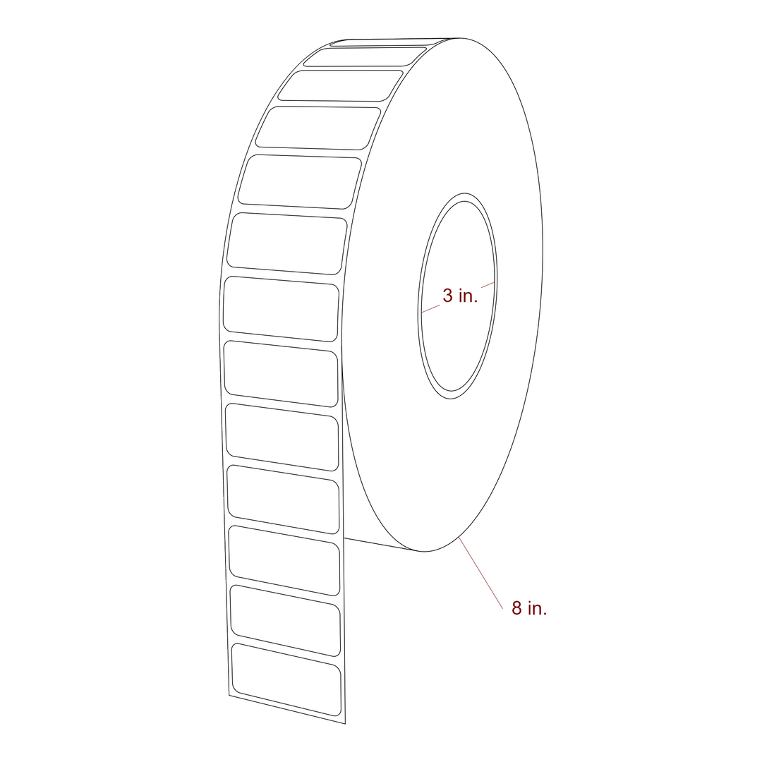 1.75" x 0.75" Inkjet Label Rolls | Fits Epson ColorWorks & Primera
