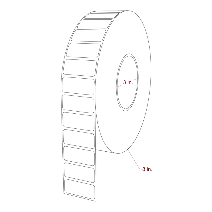 1.75" x 0.75" Inkjet Label Rolls | Fits Epson ColorWorks & Primera