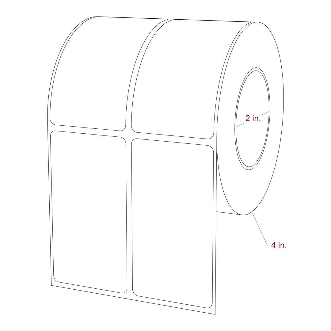 1.75" x 3.25" Inkjet Label Rolls | 2-Up | Fits Epson ColorWorks & Primera