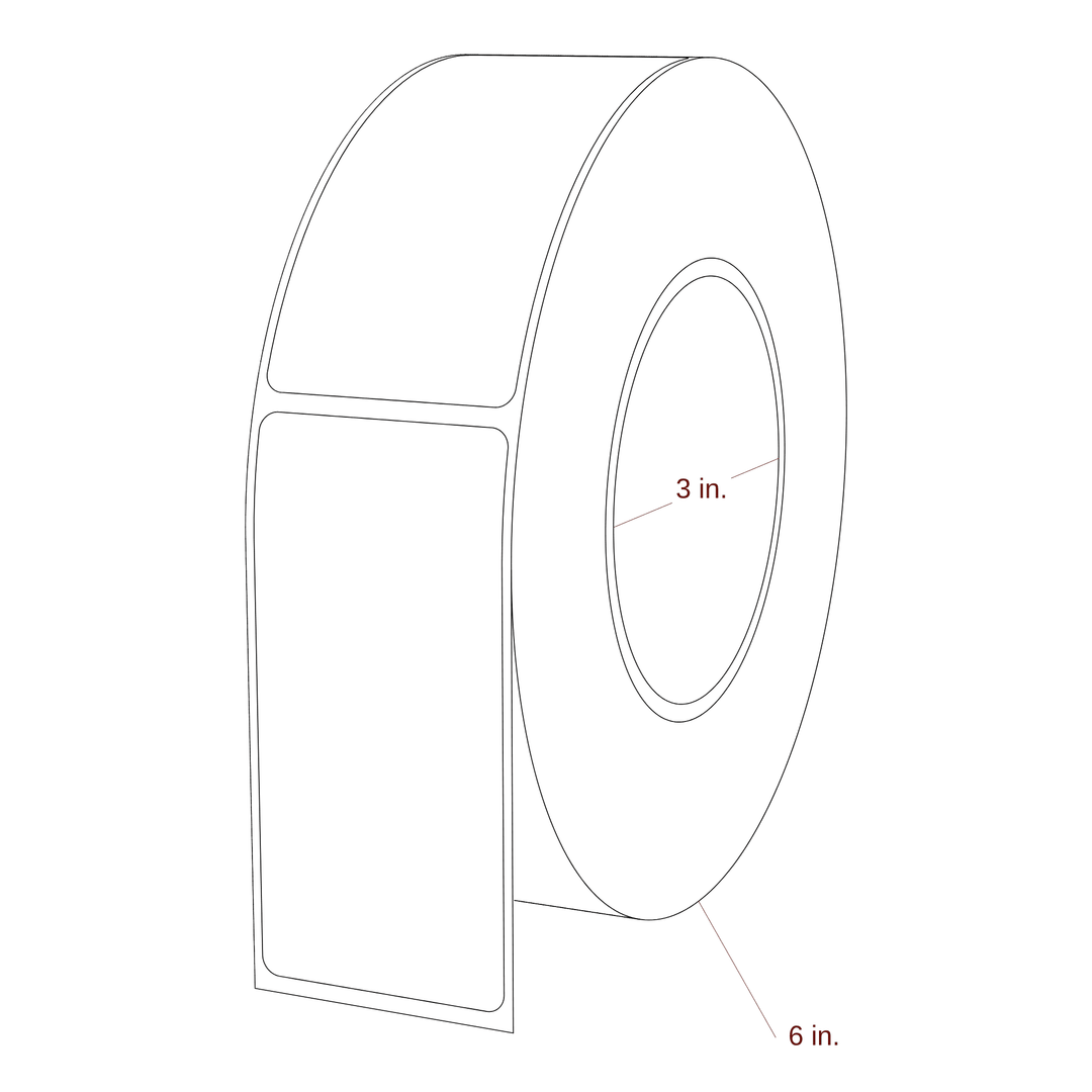 1.75" x 3.6875" Inkjet Label Rolls | Fits Epson ColorWorks & Primera
