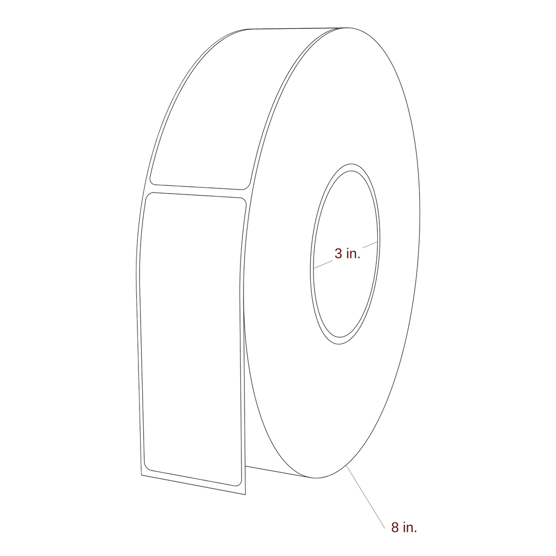 1.75" x 4.4375" Inkjet Label Rolls | Fits Epson ColorWorks & Primera