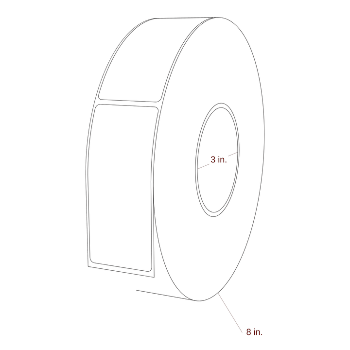 1.75" x 4" Inkjet Label Rolls | Fits Epson ColorWorks & Primera