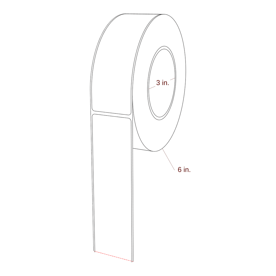 1.75" x 5.4375" Inkjet Label Rolls | Fits Epson ColorWorks & Primera