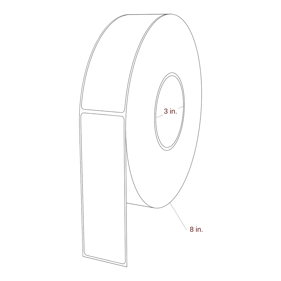 1.75" x 5.4375" Inkjet Label Rolls | Fits Epson ColorWorks & Primera