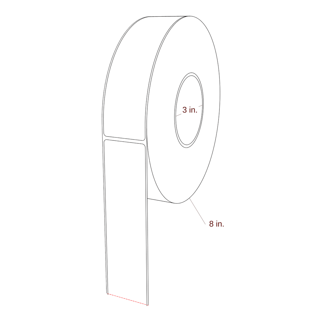 1.75" x 6.5" Inkjet Label Rolls | Fits Epson ColorWorks & Primera