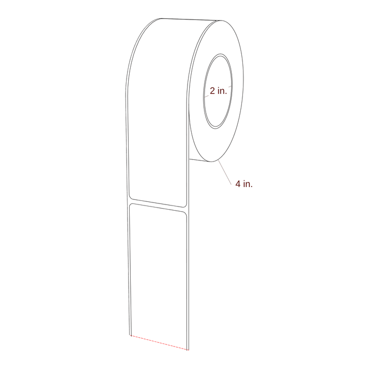 1.75" x 6" Inkjet Label Rolls | Fits Epson ColorWorks & Primera