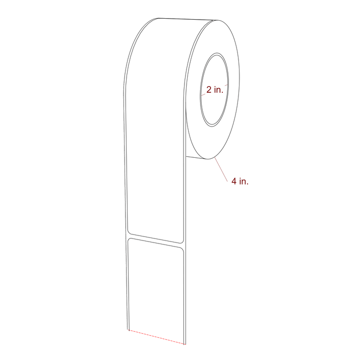 1.75" x 7.125" Inkjet Label Rolls | Fits Epson ColorWorks & Primera