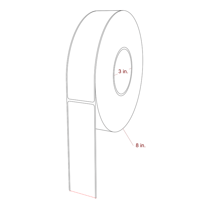 1.75" x 7.125" Inkjet Label Rolls | Fits Epson ColorWorks & Primera
