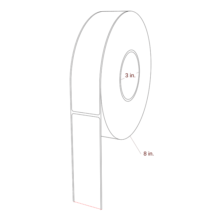1.75" x 7.5" Inkjet Label Rolls | Fits Epson ColorWorks & Primera