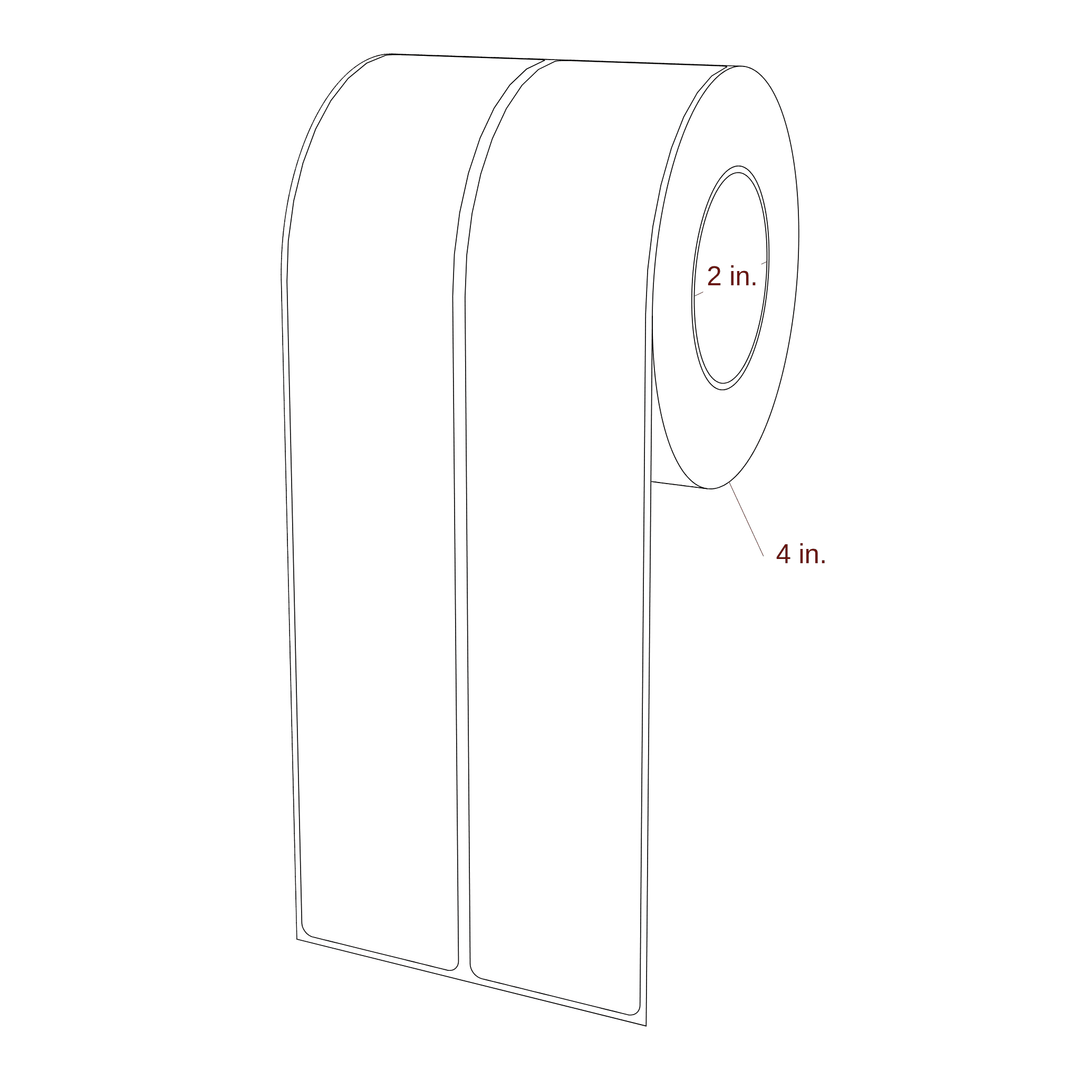 1.75" x 9.75" Inkjet Label Rolls | 2-Up | Fits Epson ColorWorks & Primera