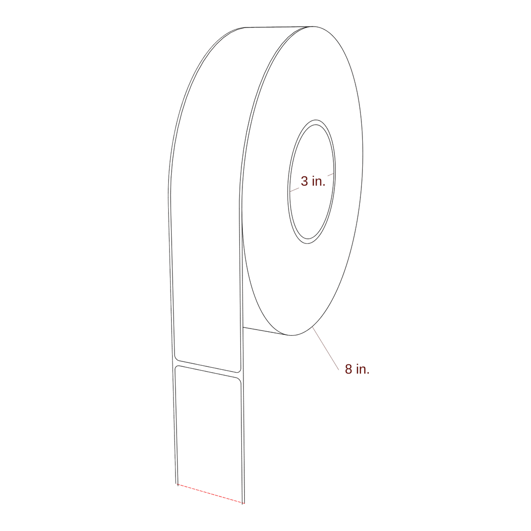 1.75" x 9.75" Inkjet Label Rolls | Fits Epson ColorWorks & Primera