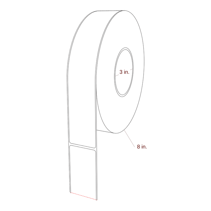 1.75" x 9.75" Inkjet Label Rolls | Fits Epson ColorWorks & Primera