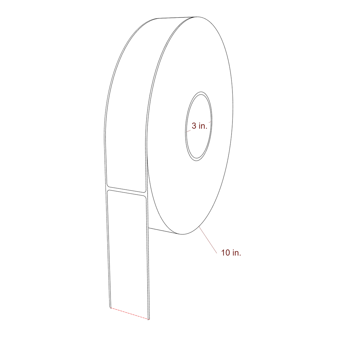 1.75" x 9" Inkjet Label Rolls | Fits Epson ColorWorks