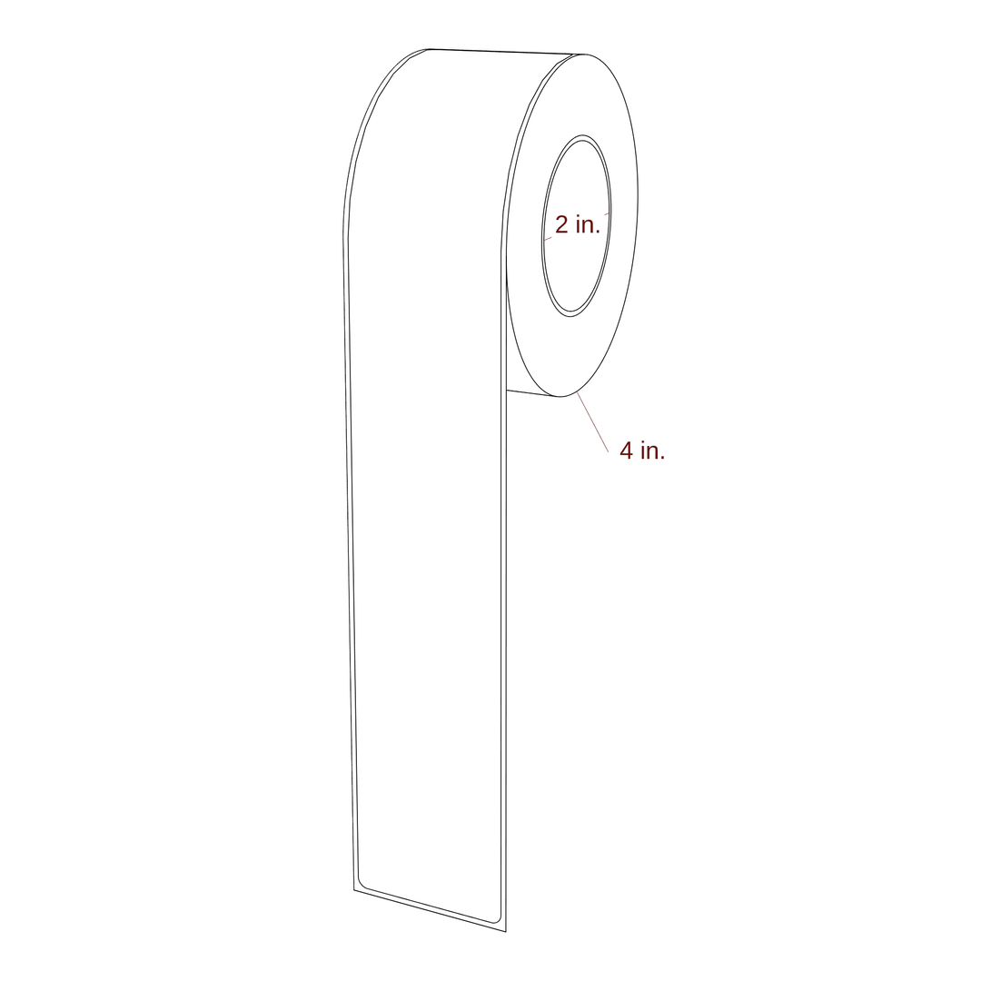1.875" x 11" Rectangle Roll for Epson ColorWorks & Primera Printers; 1.875" x 11" Rectangle Label Diagram