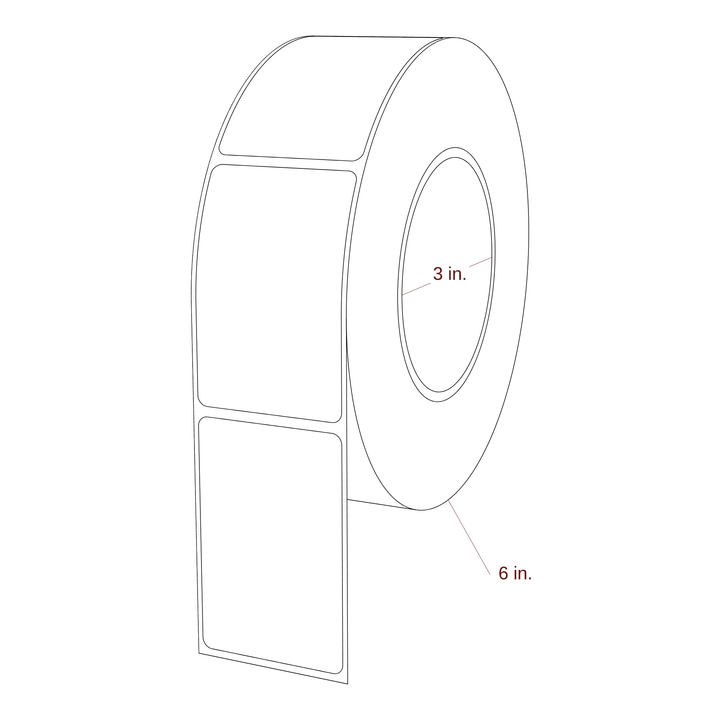 1.875" x 2.875" Inkjet Label Rolls | Fits Epson ColorWorks & Primera