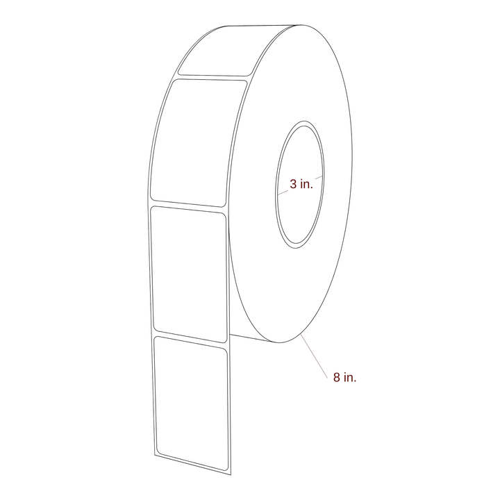 1.875" x 2.875" Inkjet Label Rolls | Fits Epson ColorWorks & Primera