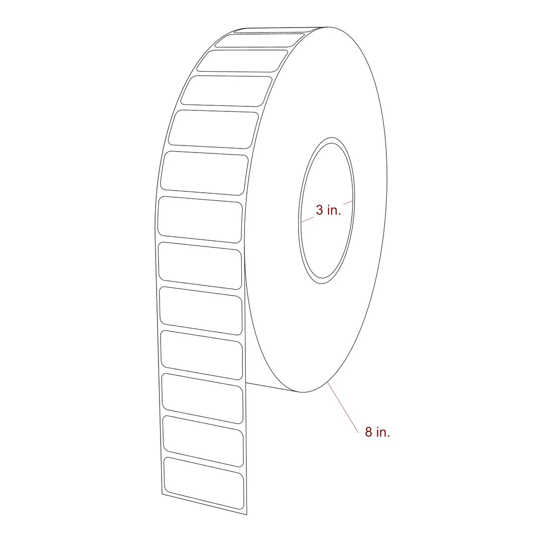 1.8" x 0.75" Inkjet Label Rolls | Fits Epson ColorWorks & Primera