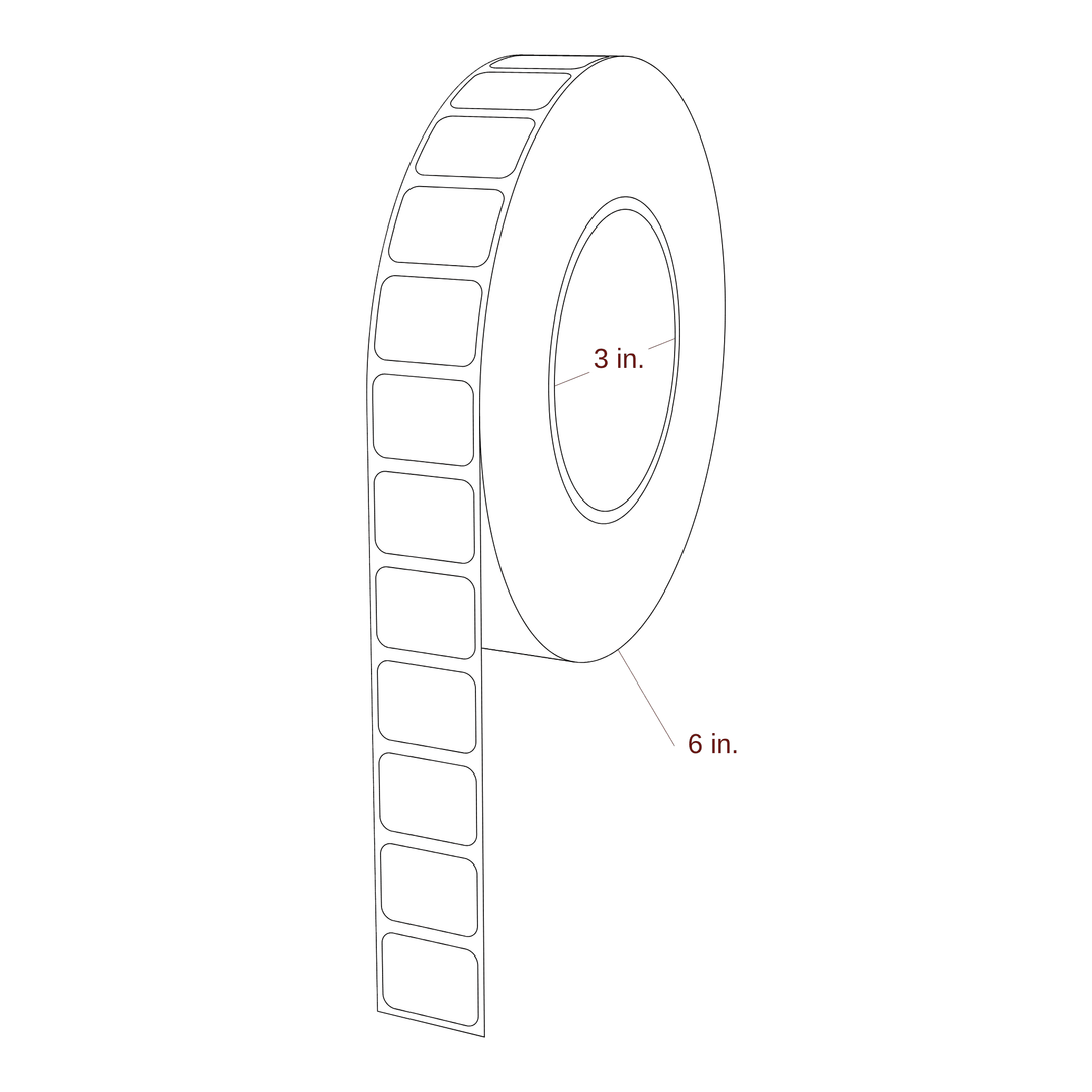 1" x 0.75" Inkjet Label Rolls | Fits Epson ColorWorks & Primera