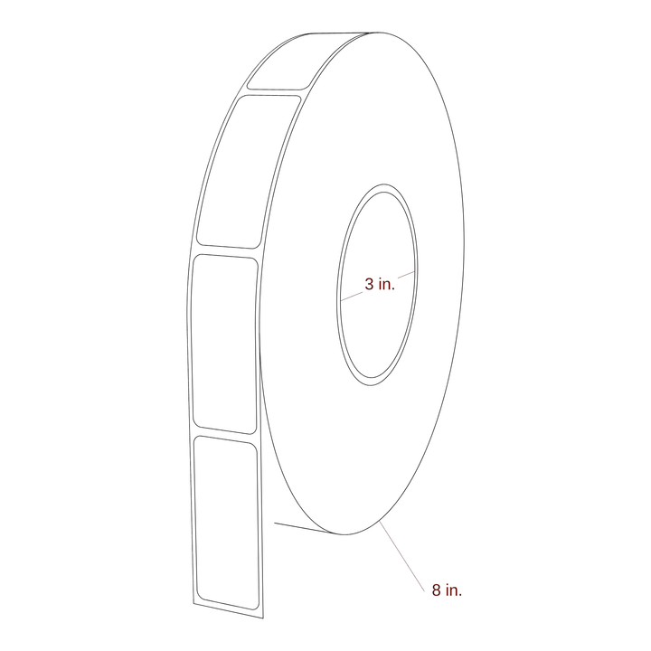 1" x 2.4" Inkjet Label Rolls | Fits Epson ColorWorks