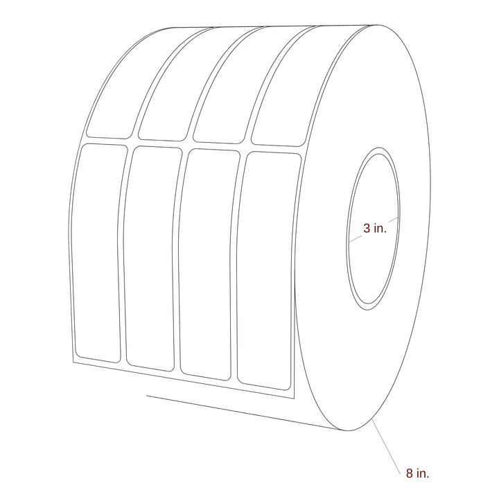1" x 4" Inkjet Label Rolls | 4-Up | Fits Epson ColorWorks