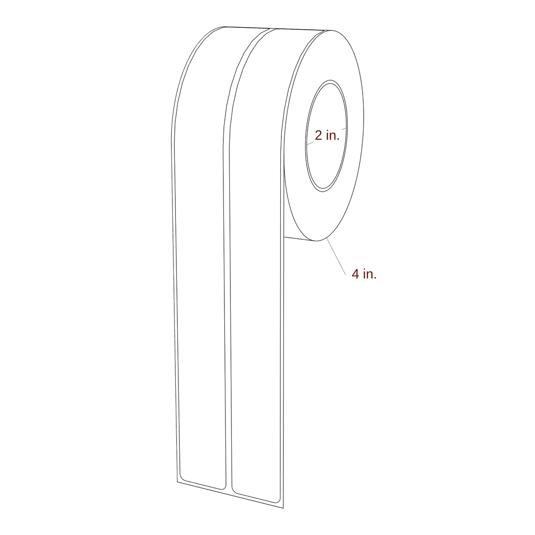 1" x 9.75" Inkjet Label Rolls | 2-Up | Fits Epson ColorWorks & Primera