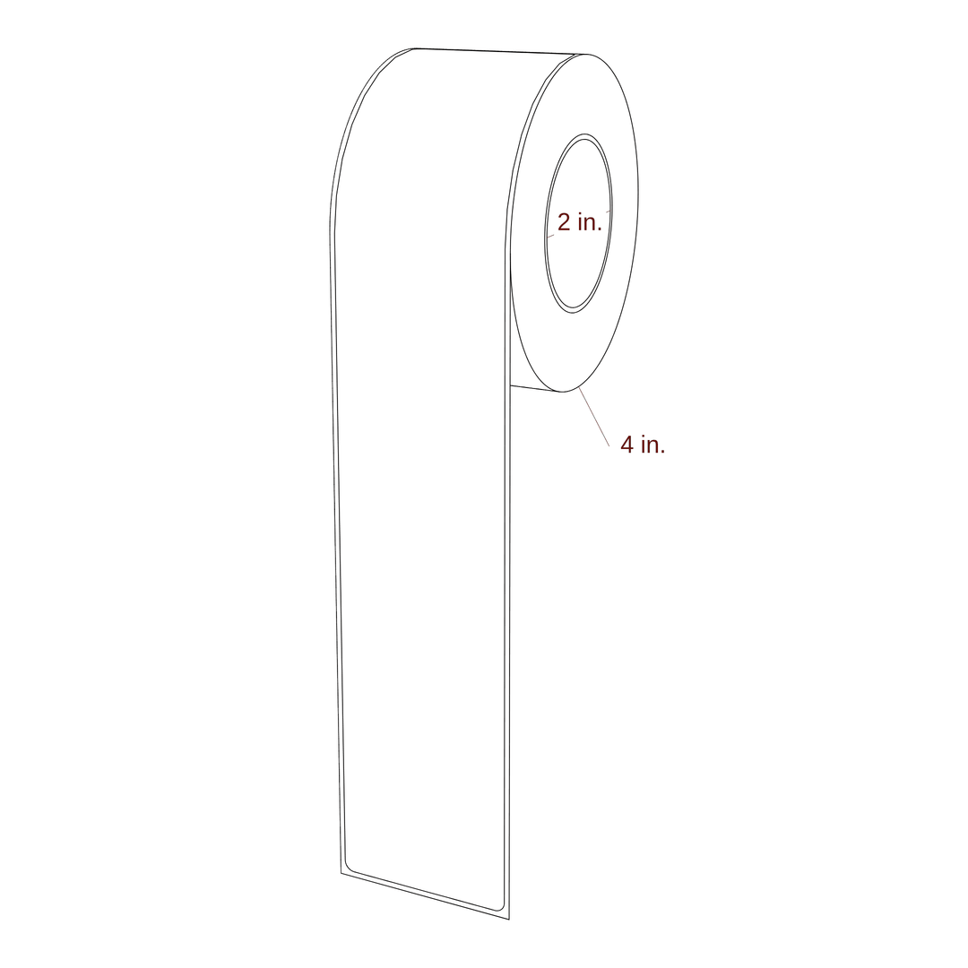 2.125" x 11" Rectangle Roll for Epson ColorWorks, VIPColor & Primera Printers; 2.125" x 11" Rectangle Label Diagram