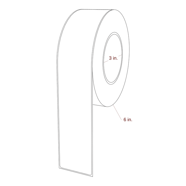 2.125" x 11" Inkjet Label Rolls | Fits Epson ColorWorks, VIPColor & Primera
