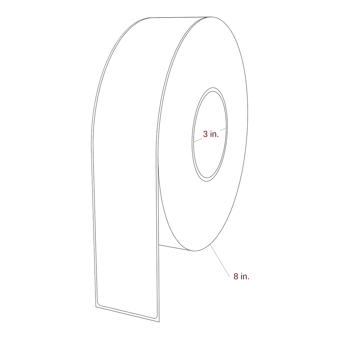 2.125" x 11" Inkjet Label Rolls | Fits Epson ColorWorks, VIPColor & Primera